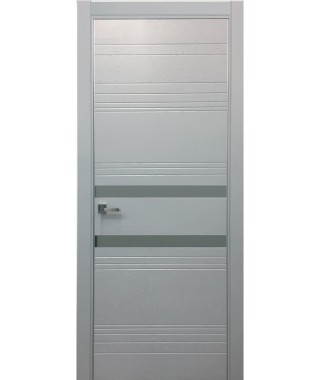 Дверь Альфа 17 с алюминиевой кромкой (Зеркало серое) Дверь Альфа 17 с алюминиевой кромкой (Зеркало серое)